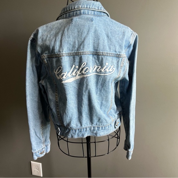 Forever 21 Denium Jacket with California Embroidery - Picture 1 of 8